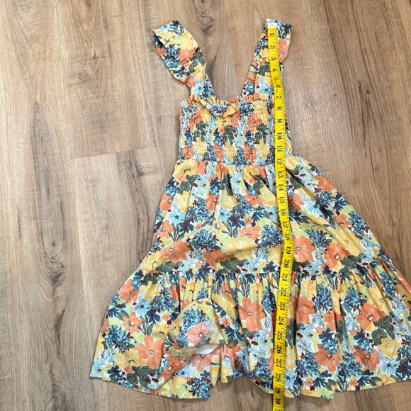 Abercrombie & Fitch Smocked Mini Dress Tiered Floral Cottagecore XSP - Picture 5 of 7